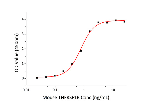 Recombinant Mouse TNFRSF1B/TNF-R2/CD120b Protein
